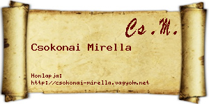 Csokonai Mirella névjegykártya